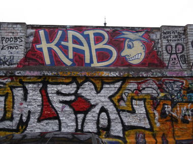 Graffiti Wall in Braunschweig - Photo by COLLECTOR - Kab, Braunschweig, Germany (2012)