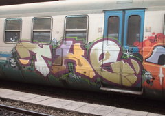 Graffiti Train in Rome - Photo by COLLECTOR - THE, Rome, Italy (2010)