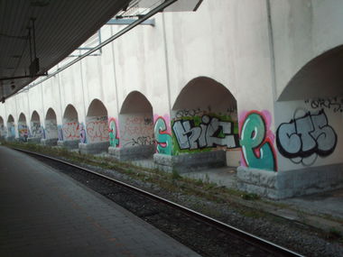Graffiti Bombing in Copenhagen - Photo by COLLECTOR - Kic, CTS, Copenhagen