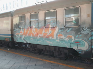 Graffiti Train in Rome - Photo by COLLECTOR - Magic, Rome, Italy
