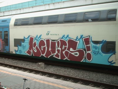 Graffiti Train in Rome - Photo by COLLECTOR - Novips, Rome, Italy (2010)