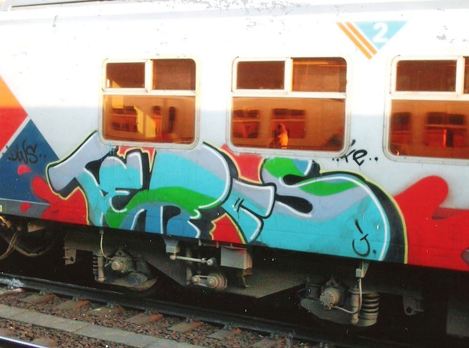 Graffiti Train in Brussel - Photo by COLLECTOR - Teras, DWS, Brussel (2009)