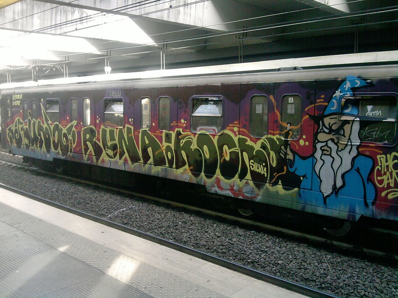Graffiti Train in Rome - Photo by COLLECTOR - Runa, Rome, Italy (2013)