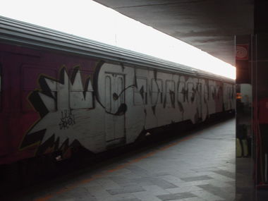 Graffiti Train in Rome - Photo by COLLECTOR - Spoken, Lilia, Rome (2011)