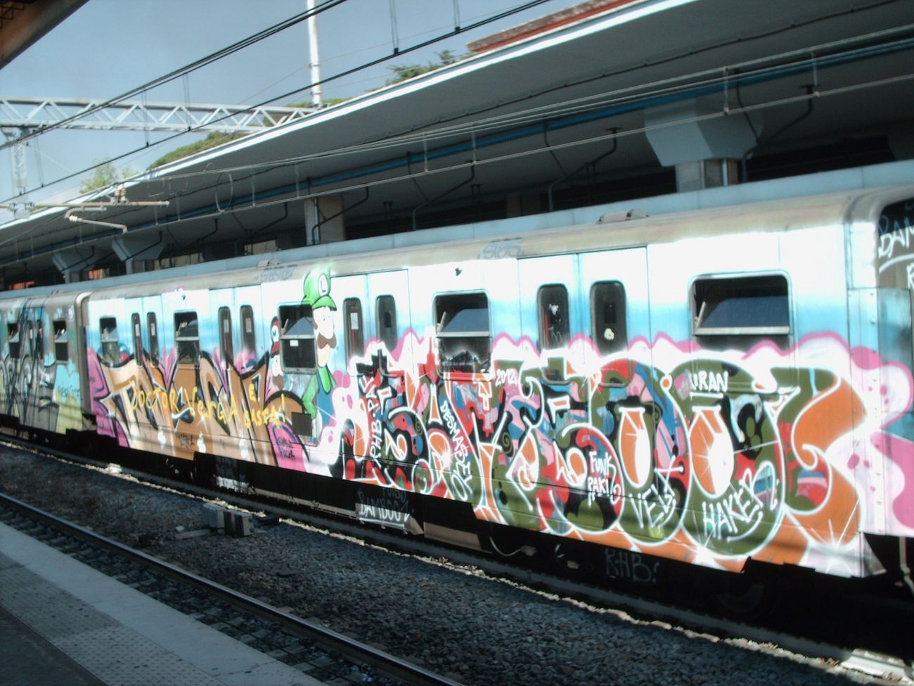Graffiti Train in Rome - Photo by COLLECTOR - Poison, Bamboo, RHB (2012)