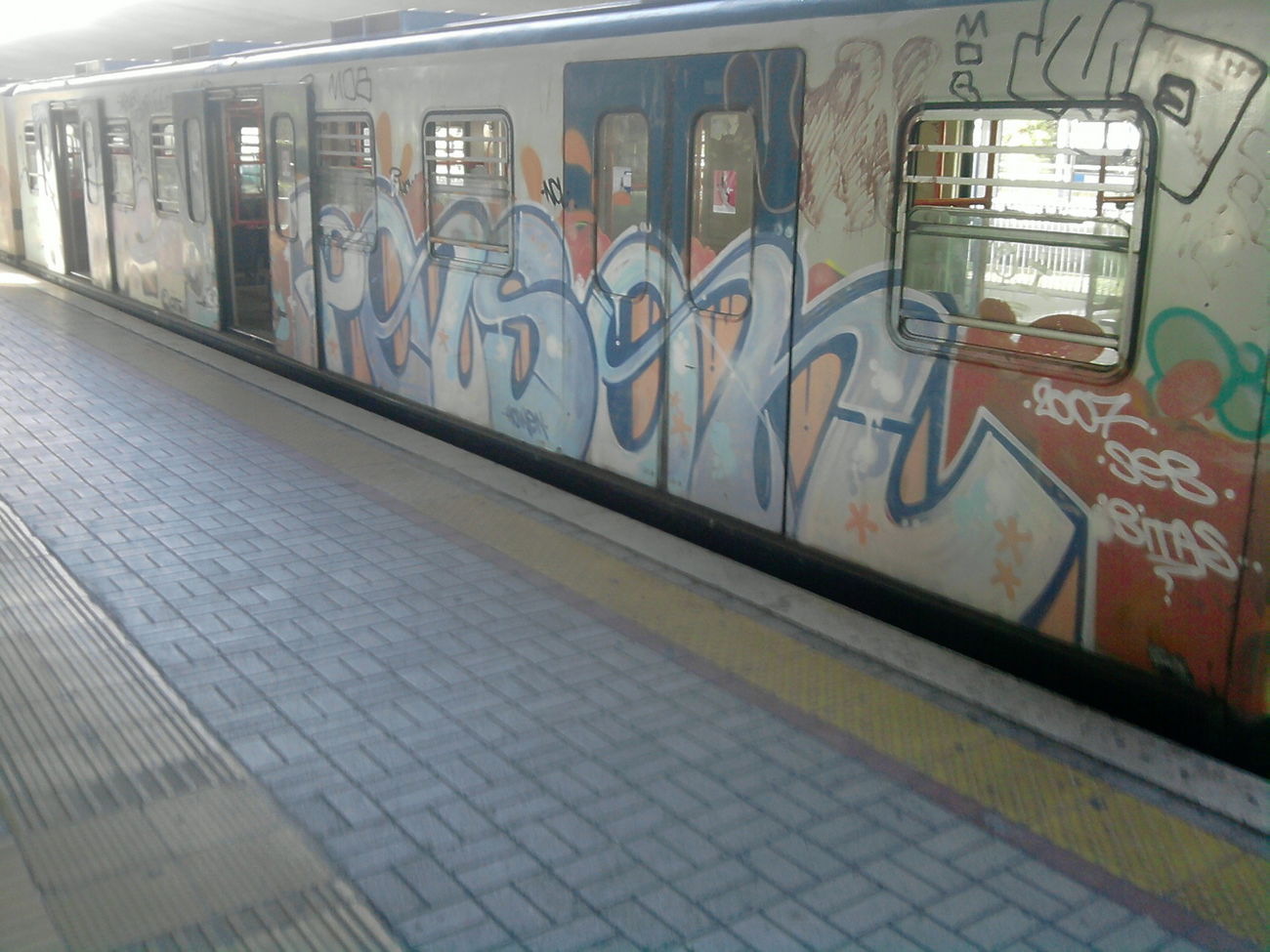 Graffiti Train in Rome - Photo by COLLECTOR - Poison, Rome, Italy (2007)