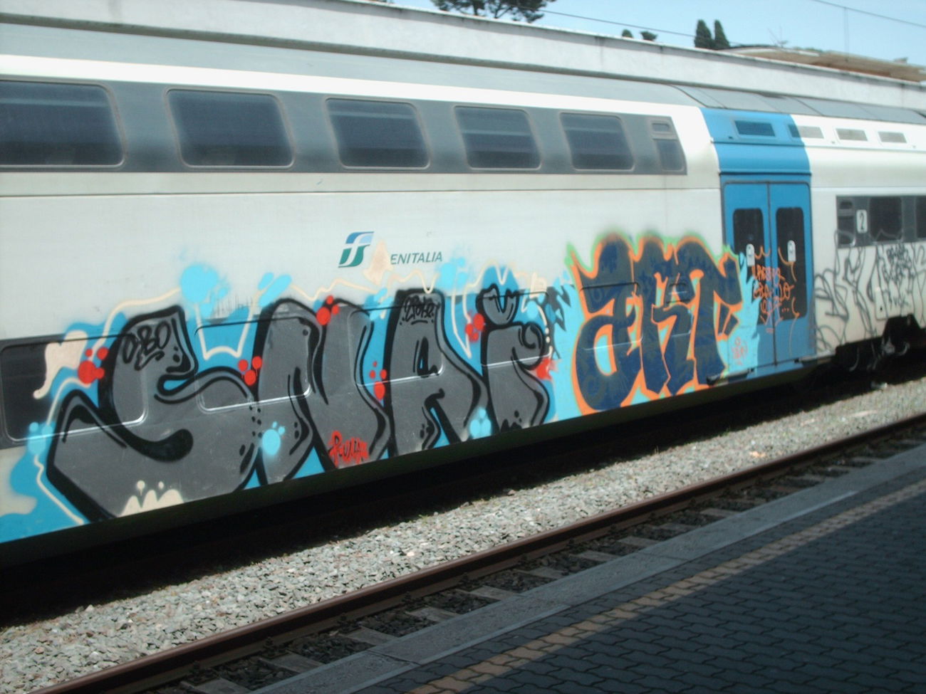 Graffiti Train in Rome - Photo by COLLECTOR - Snai, Art, Rome (2010)