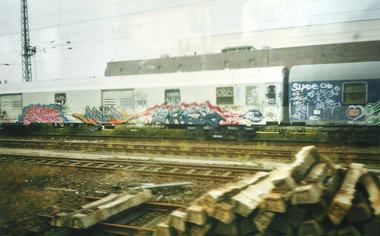 Graffiti Train in Berlin - Photo by COLLECTOR - Berlin