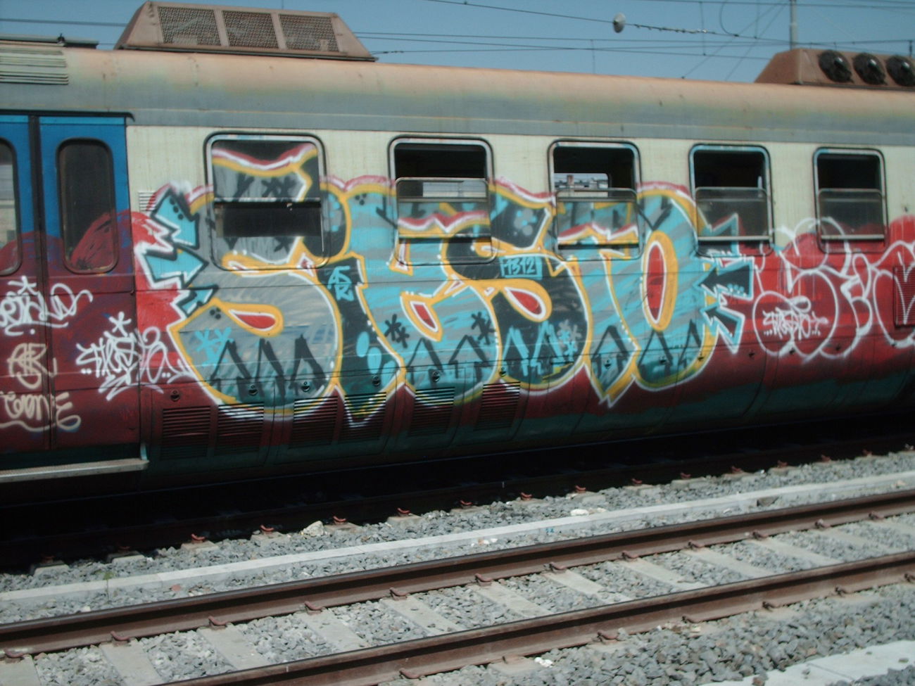 Graffiti Train in Rome - Photo by COLLECTOR - Siesto, Rome, Italy (2012)