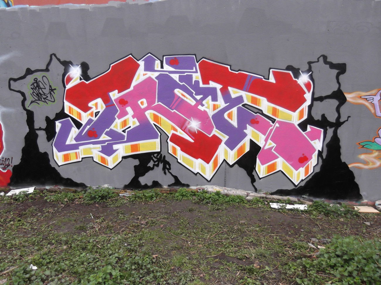 Graffiti Wall in Braunschweig - Photo by COLLECTOR - Trae, SMR, Braunschweig (2012)