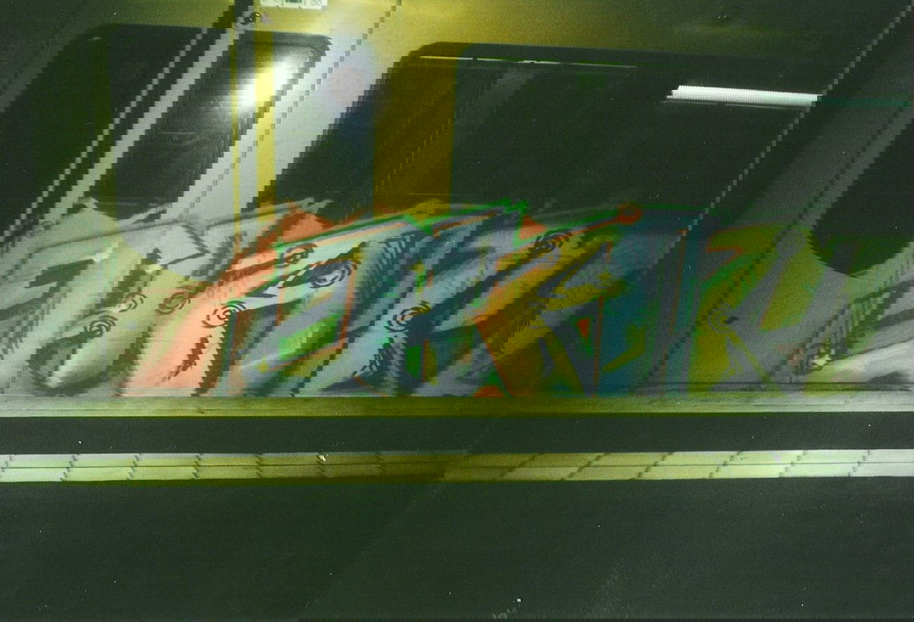 Graffiti Train in Berlin - Photo by COLLECTOR - Ham, Berlin (2003)