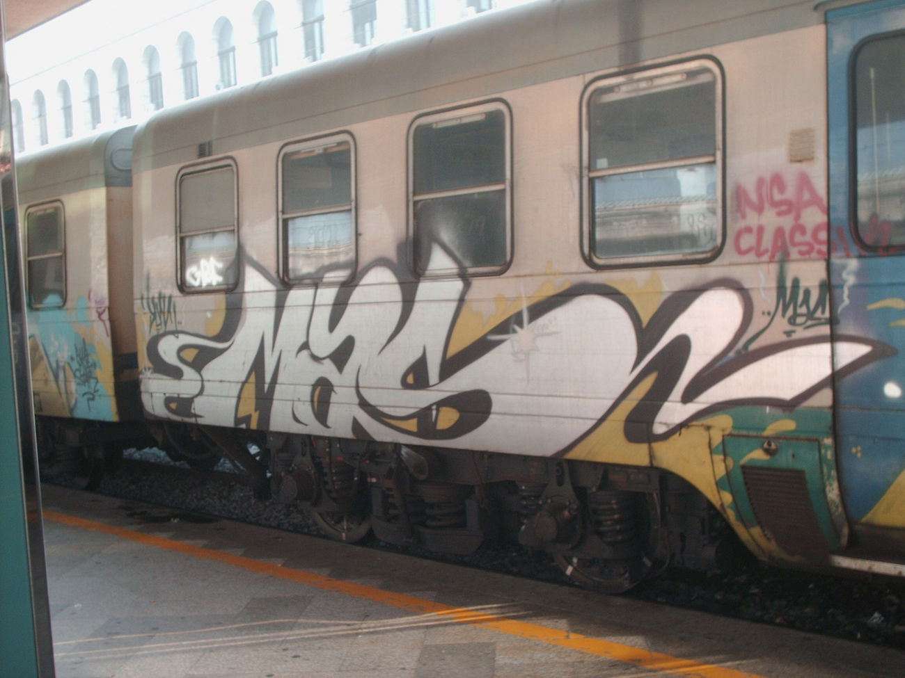 Graffiti Train in Rome - Photo by COLLECTOR - Mas, Rome, Italy
