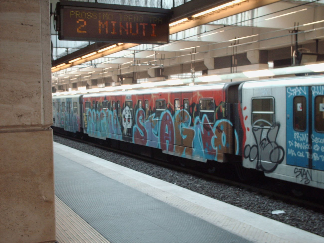 Graffiti Train in ROME - Photo by COLLECTOR - Rome, Italy, Stagno