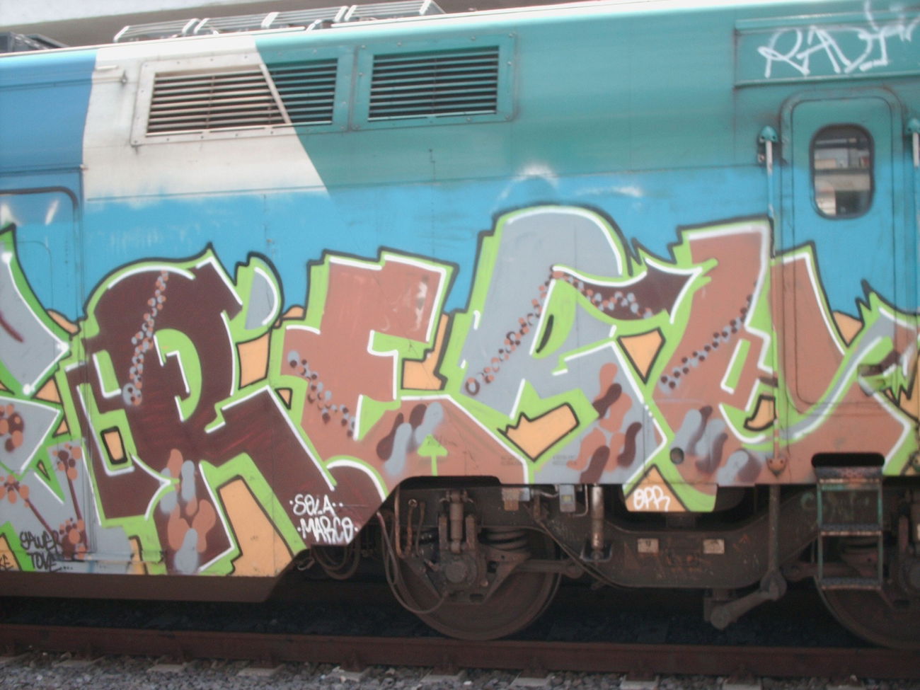 Graffiti Train in Rome - Photo by COLLECTOR - Real, Rome, Italy