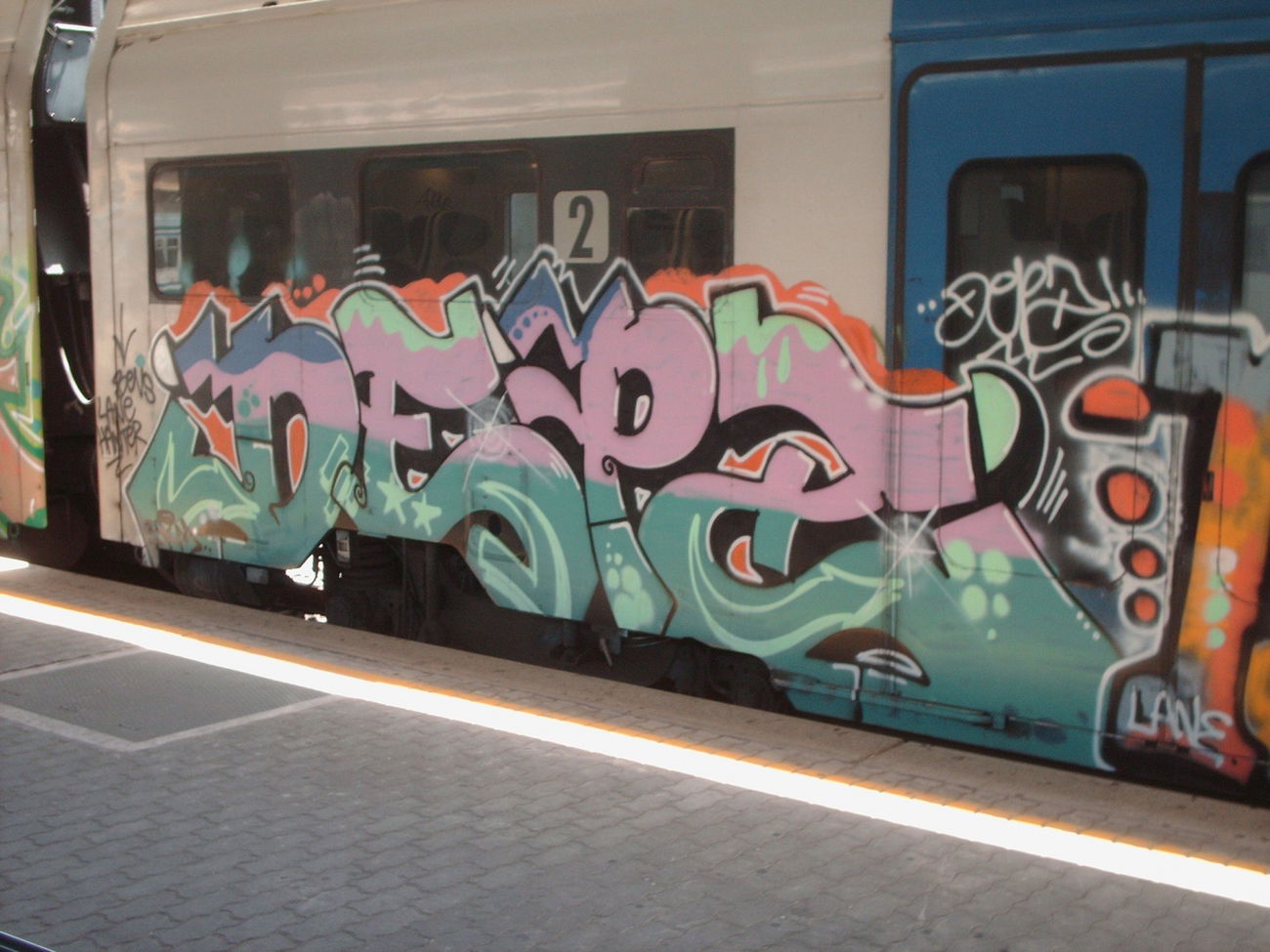 Graffiti Train in Rome - Photo by COLLECTOR - Depz, Rome, Italy