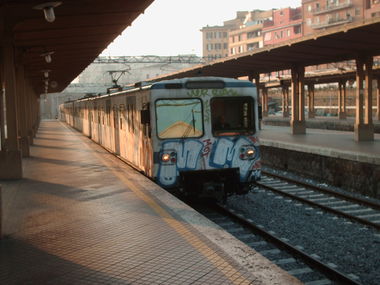 Graffiti Train in ROME - Photo by COLLECTOR - Rome, Italy