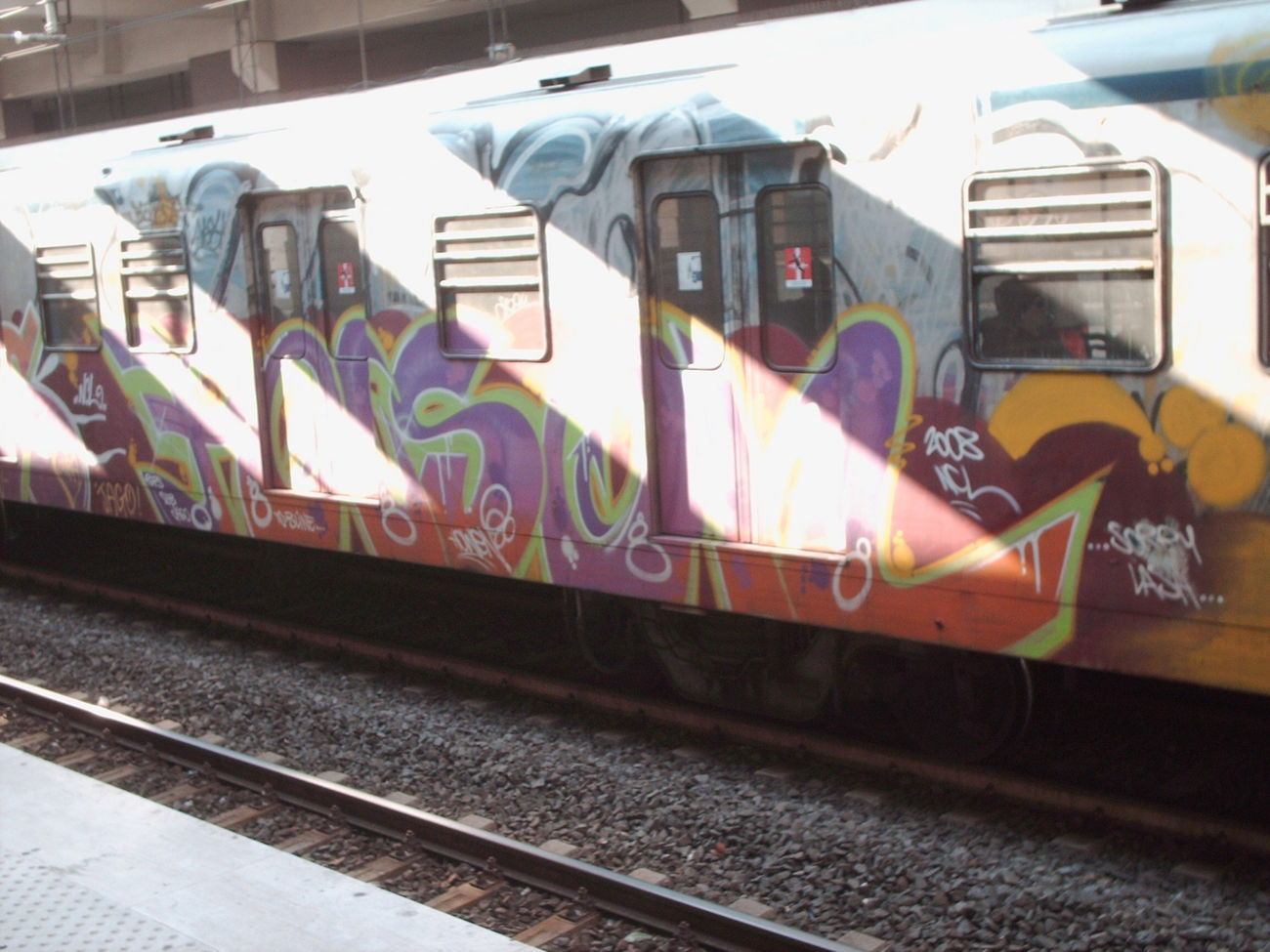 Graffiti Train in ROME - Photo by COLLECTOR - Rome, Italy, Poison (2008)