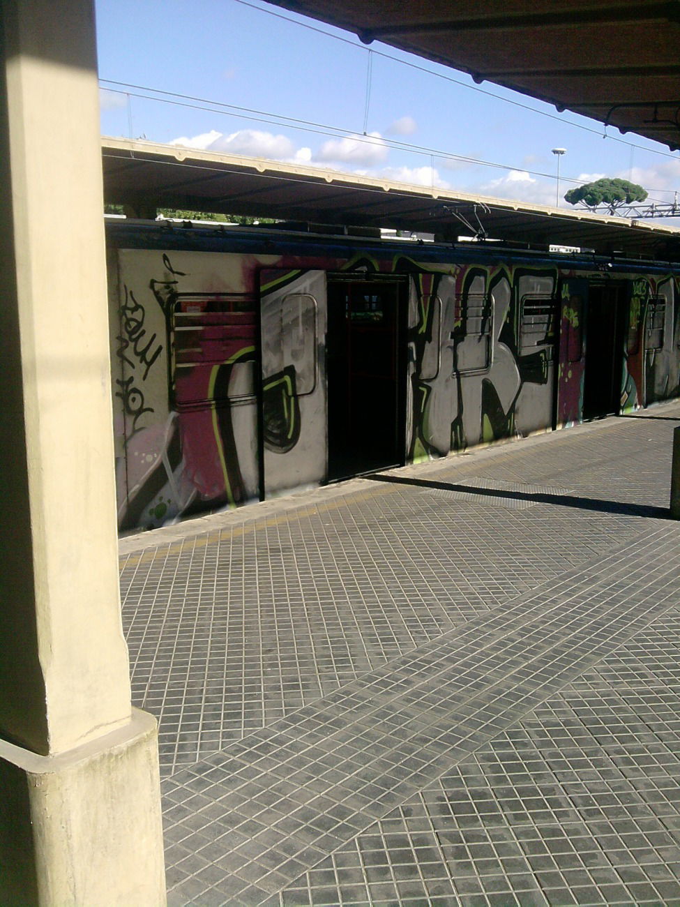 Graffiti Train in Rome - Photo by COLLECTOR - Rome, Italy (2013)