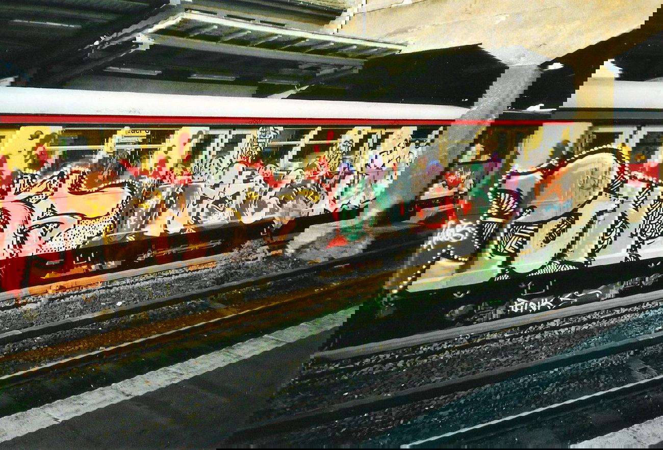 Graffiti Train in Berlin - Photo by COLLECTOR - Punks, Weyna, Booze (2003)