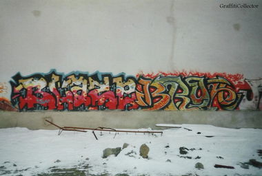 Graffiti Bombing in Berlin - Photo by COLLECTOR - Blaze, Broa, Rez