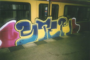 Graffiti Train in Berlin - Photo by COLLECTOR - Ster, Berlin (2004)