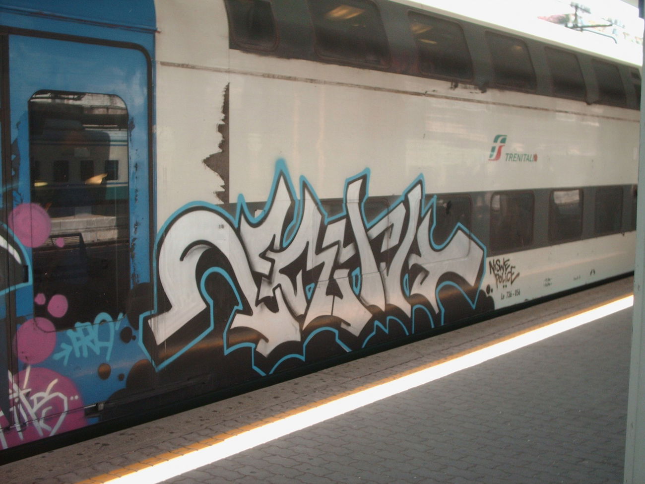 Graffiti Train in Rome - Photo by COLLECTOR - Rome, Italy