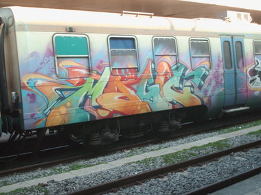 Graffiti Train in Rome - Photo by COLLECTOR - Magic, Rome, Italy (2011)