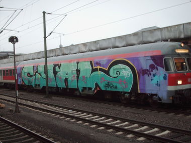 Graffiti Train in Hannover - Photo by COLLECTOR - Cyal, SRH, Hannover (2011)