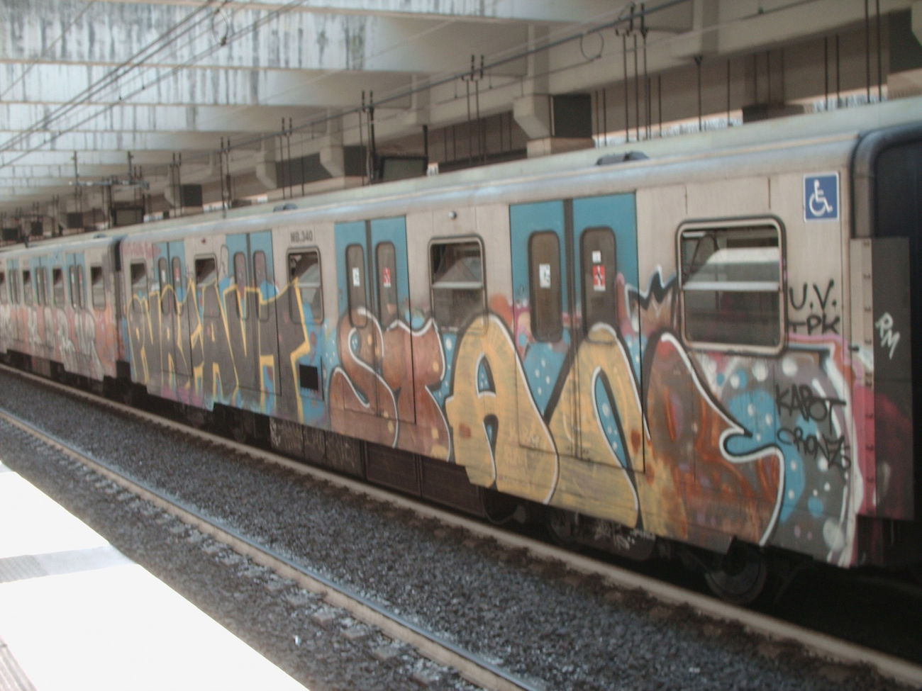 Graffiti Train in Rome - Photo by COLLECTOR - Stan, Rome, Italy (2012)
