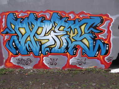 Graffiti Wall in Braunschweig - Photo by COLLECTOR - Drestwo, Dres, GSM (2012)