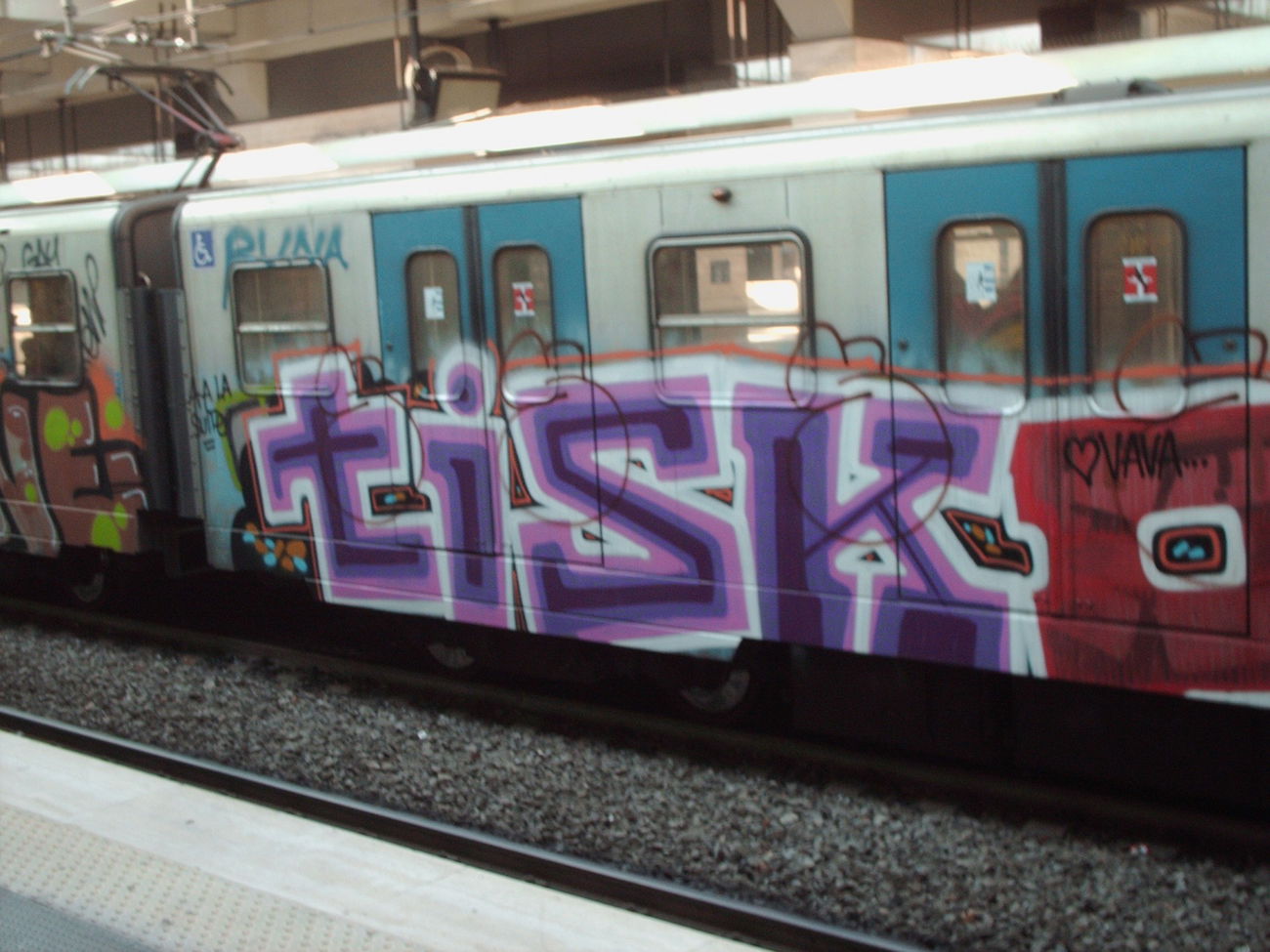 Graffiti Train in ROME - Photo by COLLECTOR - Rome, Italy, Tisk