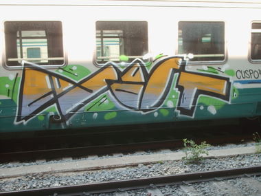 Graffiti Train in Rome - Photo by COLLECTOR - Rome, Italy (2012)