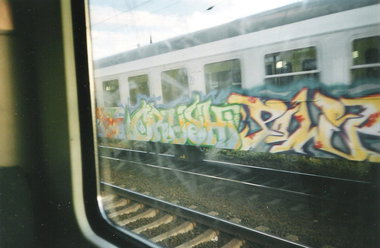 Graffiti Train in Berlin - Photo by COLLECTOR - Crush, Berlin (2003)