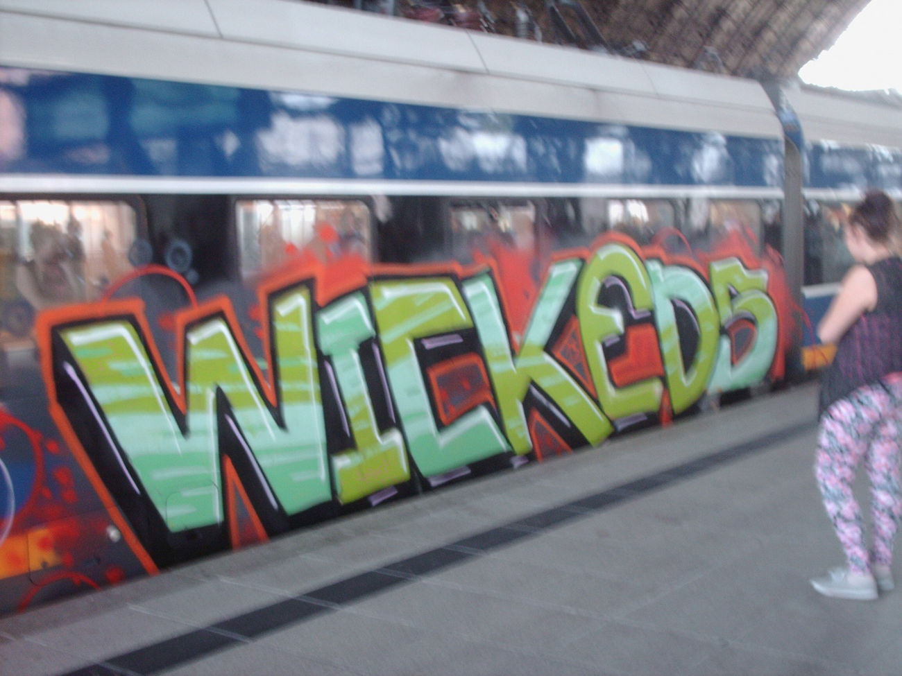 Graffiti Train in Bremen - Photo by COLLECTOR - Wickeds, Bremen, Germany (2013)