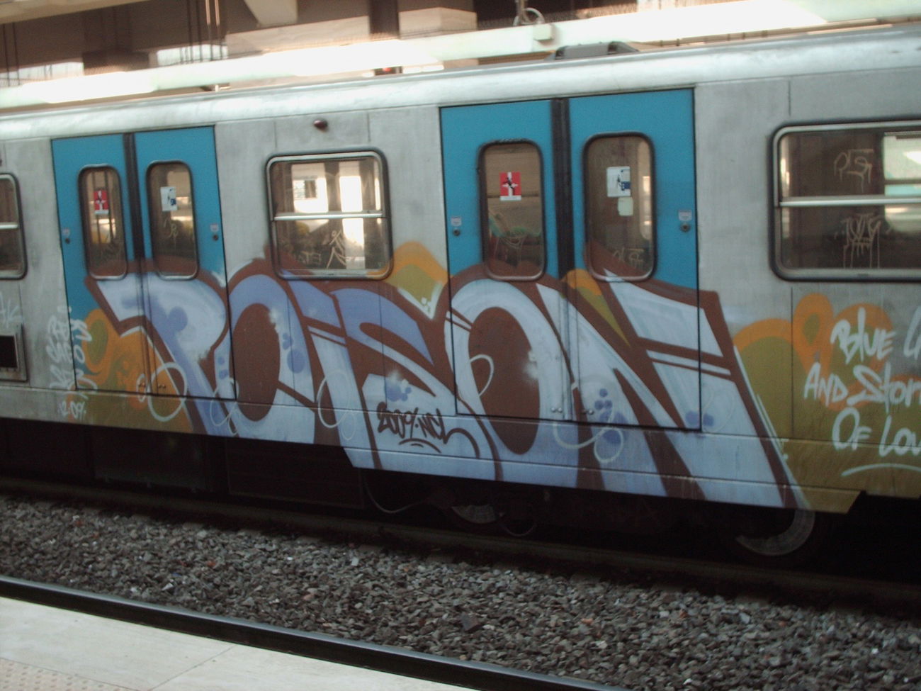 Graffiti Train in ROME - Photo by COLLECTOR - Rome, Italy, Poison (2009)