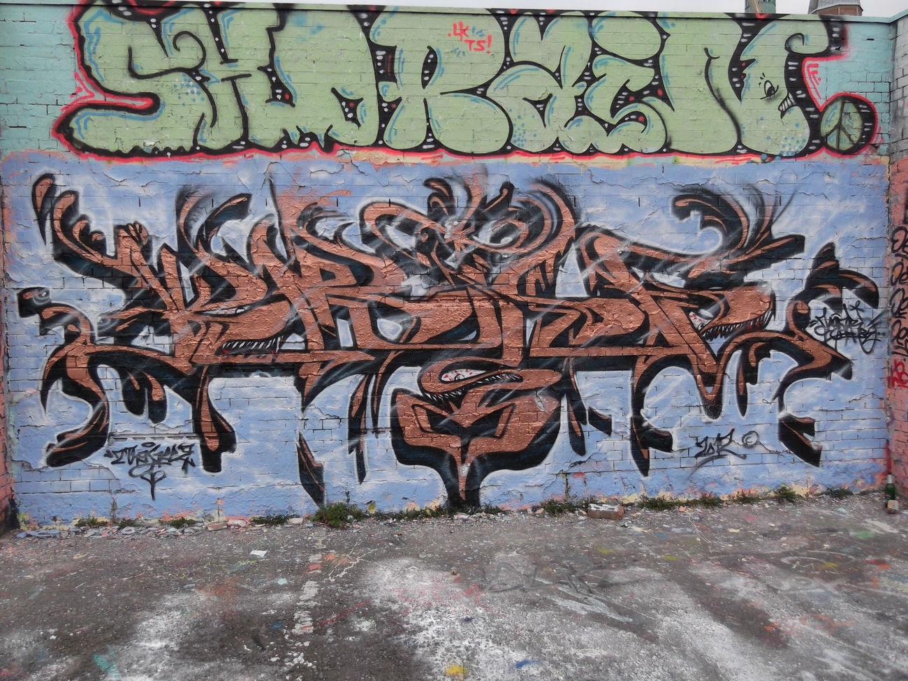 Graffiti Wall in Braunschweig - Photo by COLLECTOR - Shorain, Jegar, Braunschweig (2012)