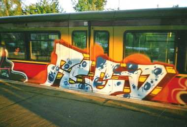 Graffiti Train in Berlin - Photo by COLLECTOR - Feed, Berlin (2004)