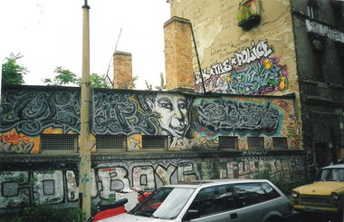 Graffiti Bombing in Berlin - Photo by COLLECTOR - Cowboys