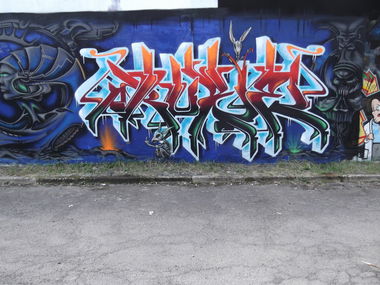 Graffiti Wall in Braunschweig - Photo by COLLECTOR - Ruze, Monk, Braunschweig (2012)