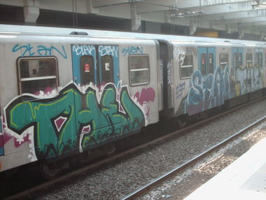 Graffiti Train in Rome - Photo by COLLECTOR - THE, Stan, Rome (2010)