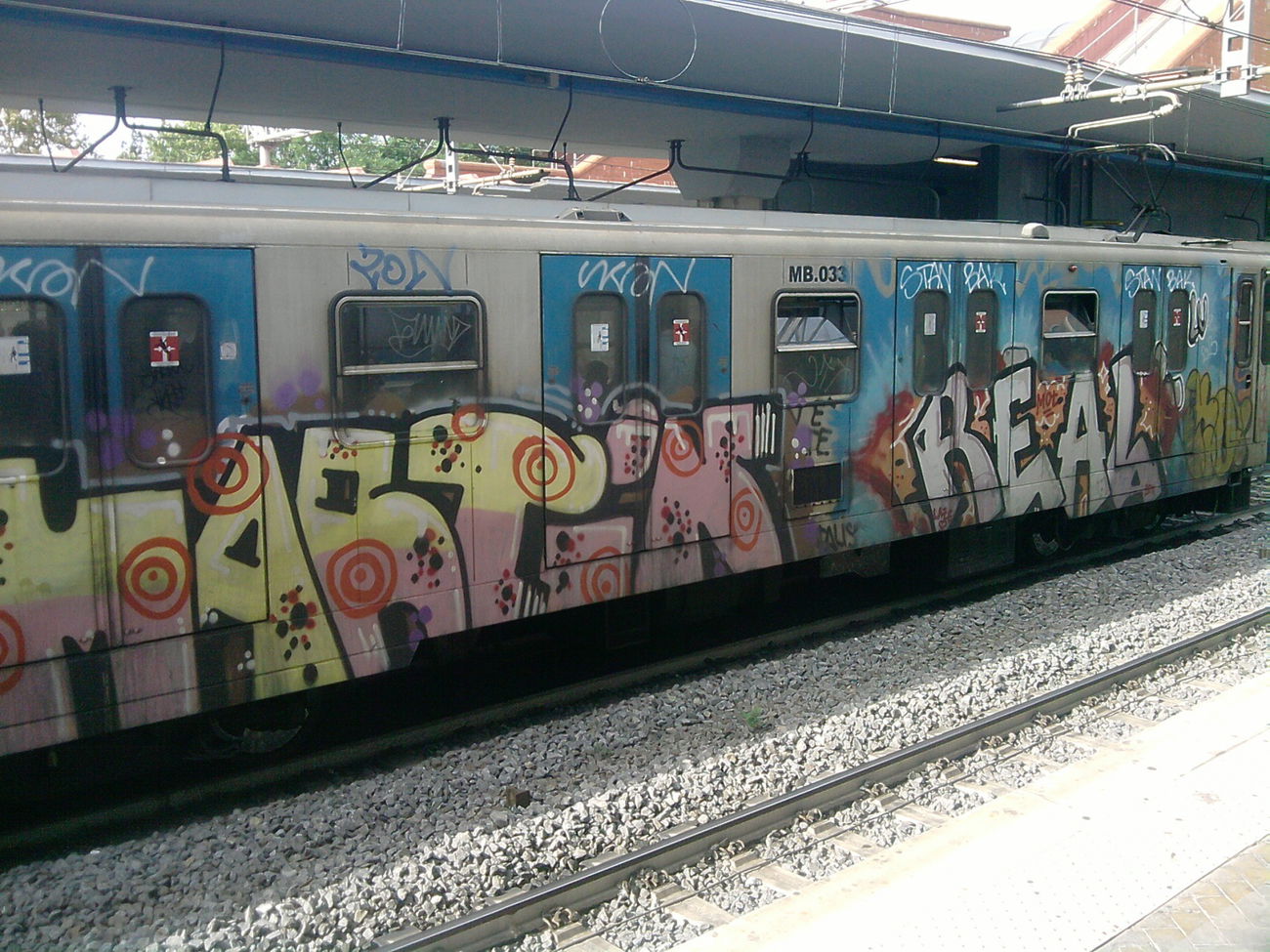 Graffiti Train in Rome - Photo by COLLECTOR - Martin, Real, Rome (2013)