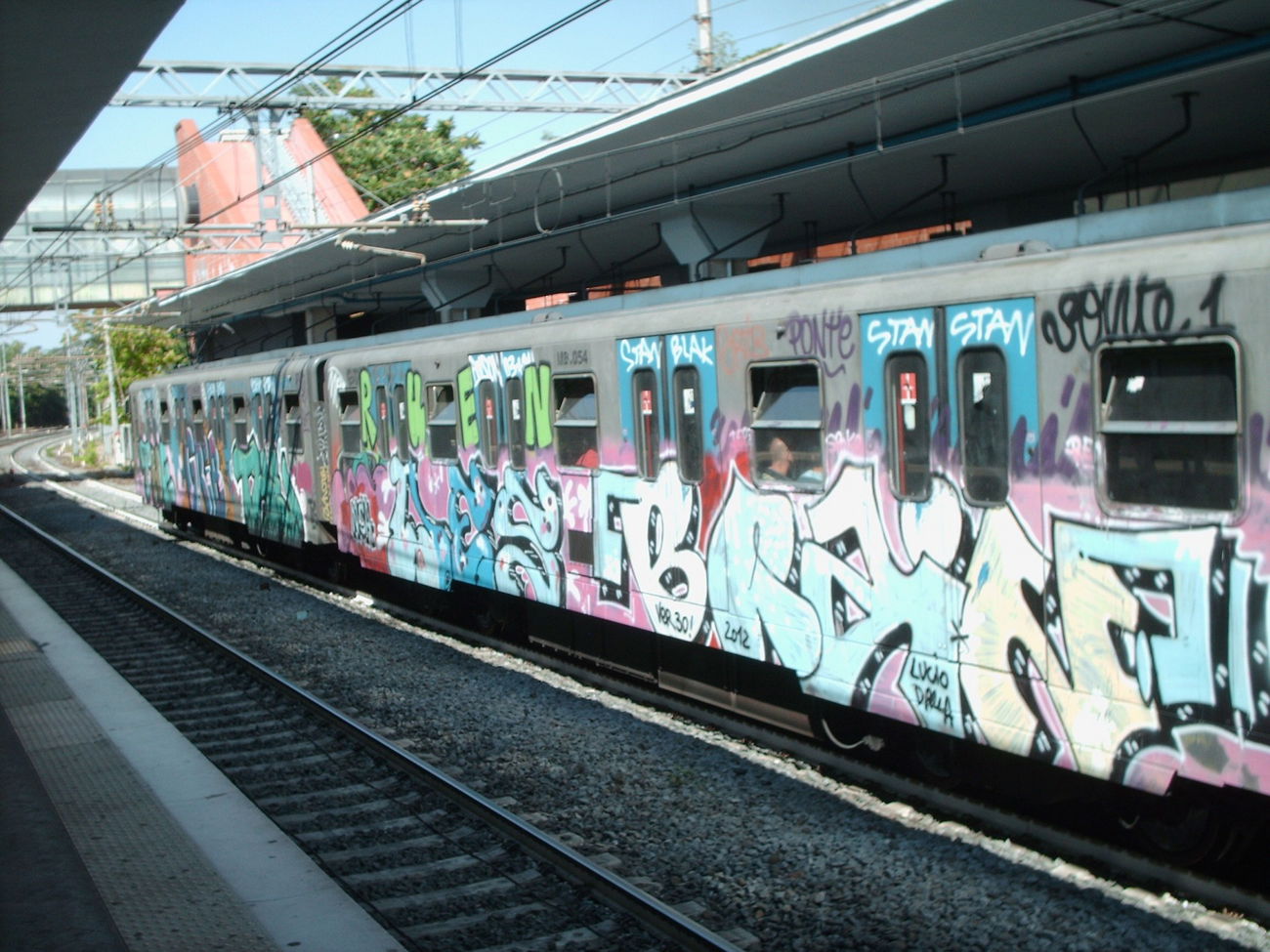 Graffiti Train in Rome - Photo by COLLECTOR - Brain, Rome, Italy (2012)