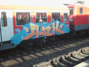 Graffiti Train in Hannover - Photo by COLLECTOR - Ash, Hannover (2010)