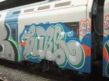 Graffiti Train in Rome - Photo by COLLECTOR - Rome, Italy (2011)