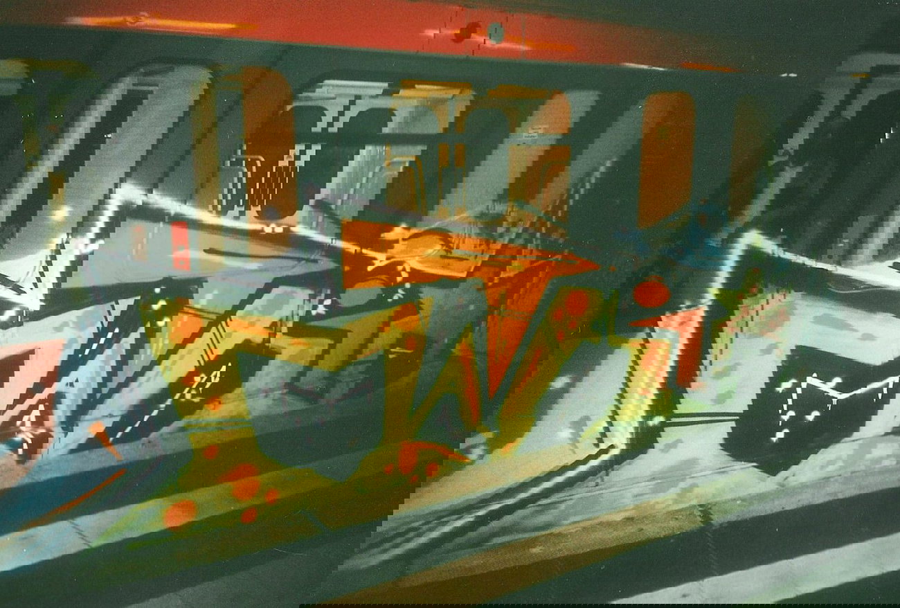 Graffiti Train in Berlin - Photo by COLLECTOR - Matrix, Berlin (2002)