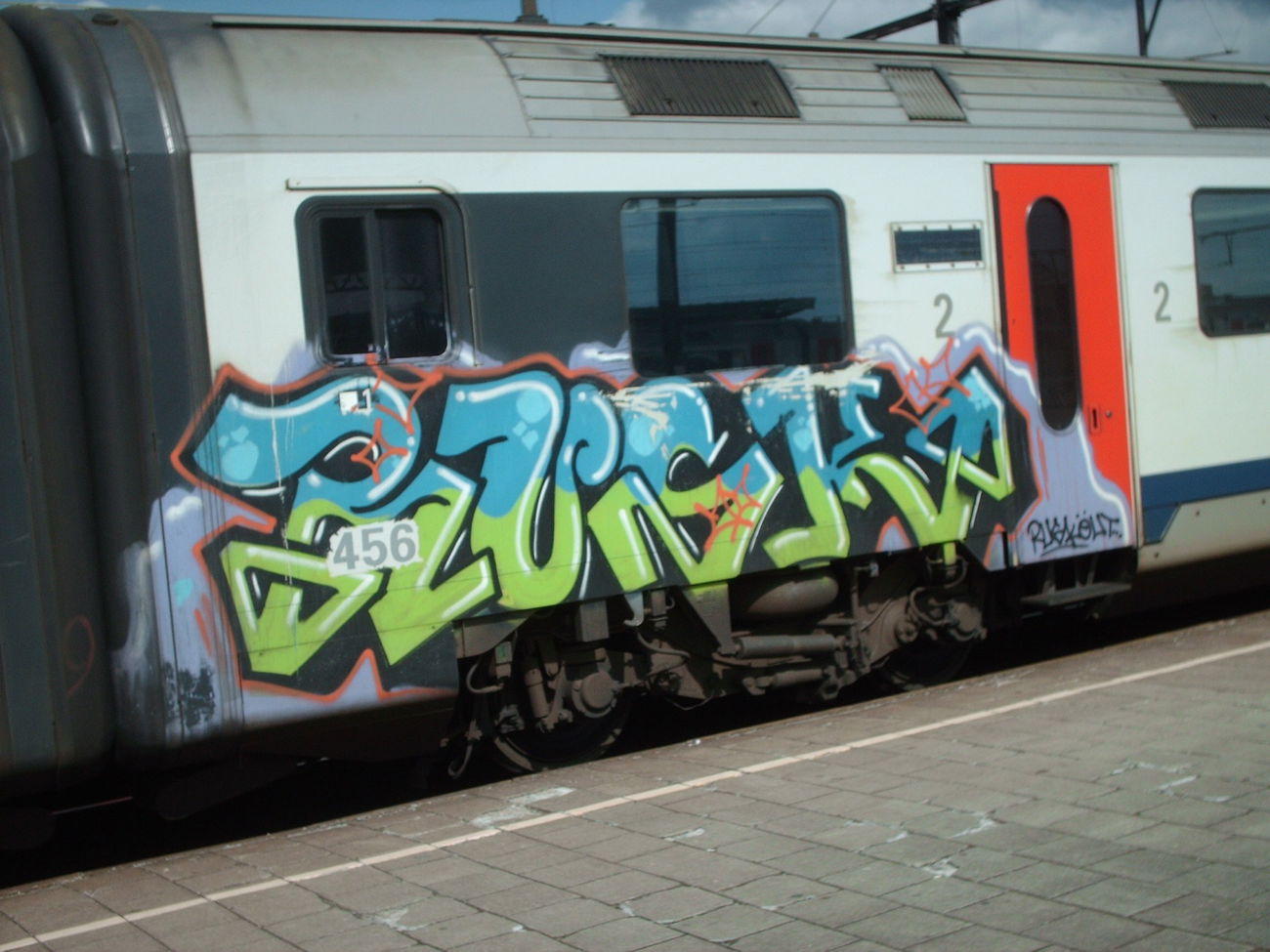 Graffiti Train in Gent - Photo by COLLECTOR - Rusk, Gent, Belgium (2012)