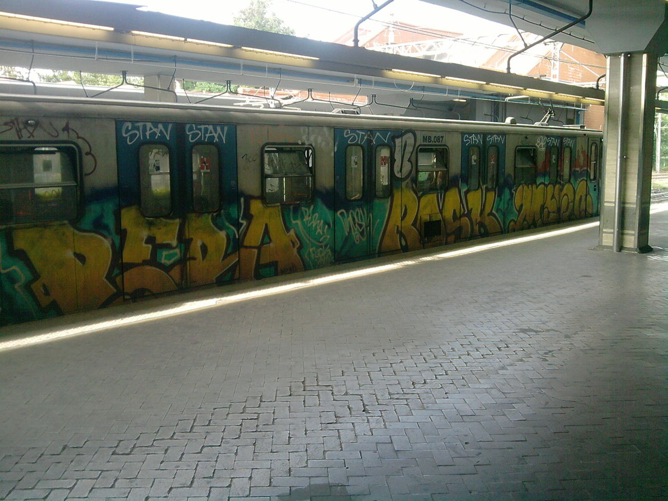 Graffiti Train in Rome - Photo by COLLECTOR - Pera, Rosk, Rome (2013)