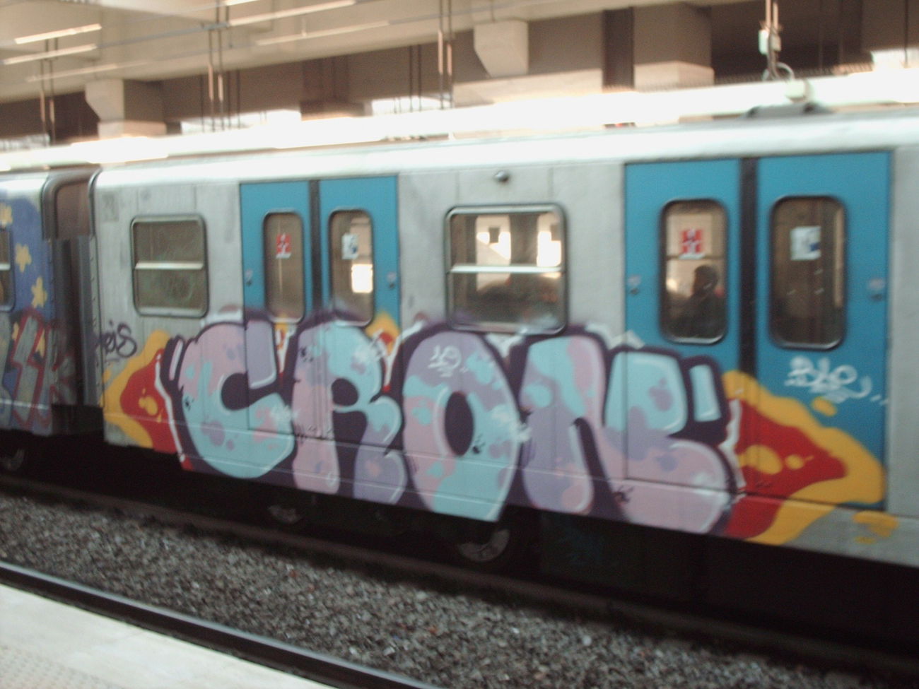 Graffiti Train in ROME - Photo by COLLECTOR - Rome, Italy, Cron (2010)