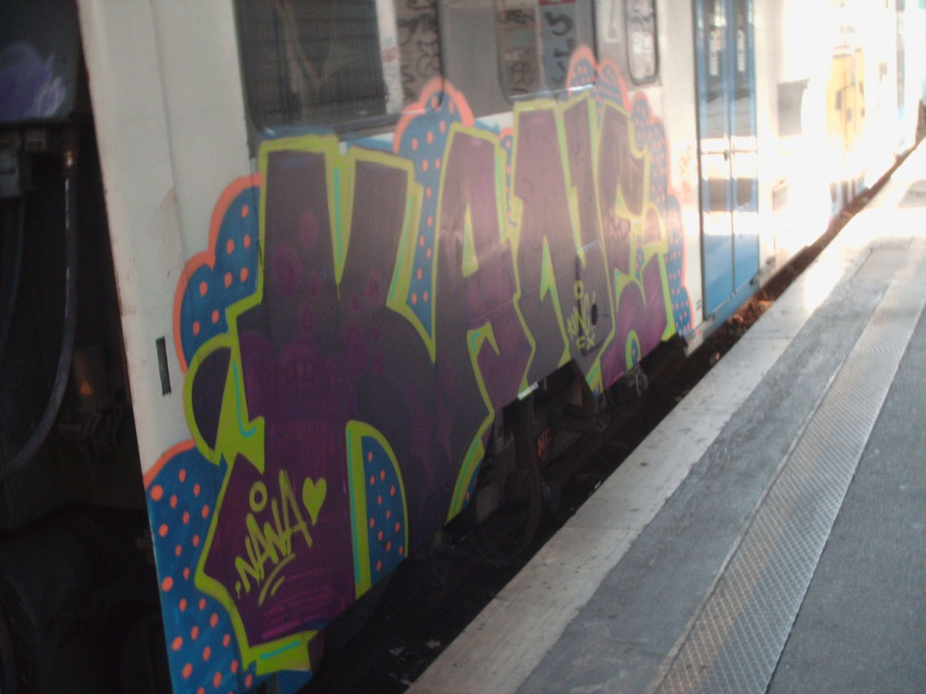 Graffiti Train in Rome - Photo by COLLECTOR - Kane, Rome, Italy (2011)