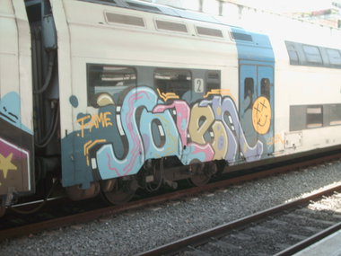 Graffiti Train in Rome - Photo by COLLECTOR - Solen, Fame, Rome (2010)